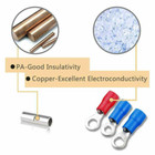 280 1200pcs Assortment Insulated Electrical Wire Connectors Crimp Terminals Kit