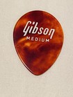 Vintage Guitar Pick-1970   s Gibson-large Teardrop-medium Gauge- Reddish Celluloid