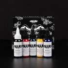 Dynamic Color Co  Traditional Tattoo Ink Set - 1oz Bottles  Black  White  Red  B