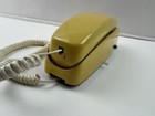 Western Electric Bell Trimline Touch Tone Wall Telephone Yellow Vintage Tested