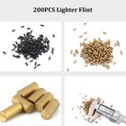 Universal Lighter Replacement Repair Kit Pack For Petrol Gas Fluid Gold