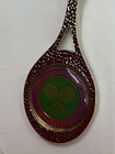 Wimbledon Championships Tennis Racket Keyring     Metal Souvenir Keychain     Used