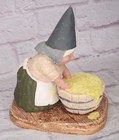 Vintage 1980 Unieboek B v  Female Gnome Figurine Mixing Barrel Rare