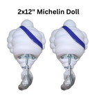 2x 12  Michelin Man Doll Mascot Figure Bibendum Collectibles Advertise Tire  Tru
