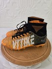 Vitike Sports Turf Indoor Boys Orange black Soccer Football Cleats Size 4 5