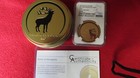 Mongolian Nature Deer 2017 Gilt 1 2oz Silver Coin 500t Ngc Ms 69 Er