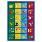 Rugshop Kids Area Rug Kids Alphabet Educational Learning Non Slip Playroom Rug