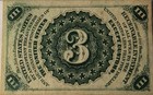 3 Cent Fractional Currency Third Issue  1864-69  Pmg Au58  Fr-1226  