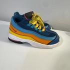 Nike Air Max 95 Youth Sneakers Multicolor Mesh   Leather Orange Blue Size 10c