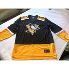 Pittsburgh Penguins Nhl Hockey Jersey Black Gold Adult Medium Fan Jersey