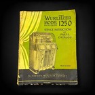 Wurlitzer Model 1250 Phonograph Jukebox Service Manual Original 1950 Vintage