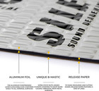 Siless 80 Mil 36 Sqft Car Sound Deadening Mat - Butyl Automotive Sound Deadener