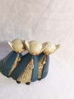 Vintage 60s 70s Trio Of Singing Nuns Mcm Angel Choir Christmas Decoration Figure