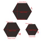 2pcs 3d Mirror Hexagon Art Removable Wall Sticker Mural Decal Diy Home Decor   
