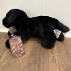 Yomiko Classics Black Lab Labrador Retriever 12  Plush Puppy Dog Stuffed Animal