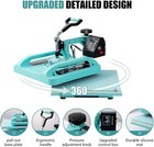 5 In 1 Heat Press Machine Sublimation Printing 15 x15  For T-shirt Mug Hat Plate