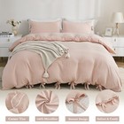  Pink Duvet Cover Queen  90x90 Inch   3 Queen  90  X 90   Pink  no Comforter 