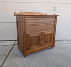 Antique Victorian Eastlake Dry Sink Wash Stand Kitchen Cabinet Scalloped S45