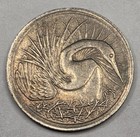 1972 Singapore 5 Five Cents - Circulated Singaporean Copper Nickel World Coin