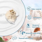Sukh 14 Oz Hamster Sand Bath - Whit Fine Sand Hamster Bedding Reptile Silica    