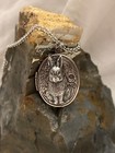 Silver Bunny Rabbit Daughter  Locket Necklace Jewelry Pendant Photo Cameo Gift
