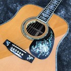 All Solid Wood Vintage 41  D-shaped Acoustic Guitar Inlaid Ebony Fingerboard -