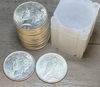 Silver Peace Dollars   1922-p   Liberty  1 Us   Uncirculated   Roll Of 20 Coins