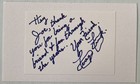 Wwe Hof Terry Funk Signed Autograph Cut On 3x5 Index Card - Jsa Cert - Free S h 