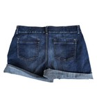 Maurices Women   s Denim Shorts Size 16 Cuffed Stretch Blue Jean Shorts
