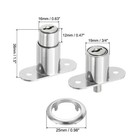6 Pcs 22mm Drawer Desk Cabinet Push Plunger Lock Keyed Alike