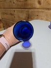 Glass Solid Pattern Cobalt Blue Vase  Decorative Glossy  