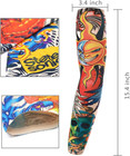 20pcs Set Arts Fake Temporary Tattoo Arm Sunscreen Sleeves Designs Tiger  Crown