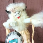 Navajo Kachina Doll Buffalo Warrior Signed Jacida Loley 11  