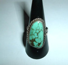 Vintage Navajo Sterling Silver 925 Turquoise Ring Size 7 5