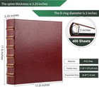 Vintage Hardback 3 Ring Binder 2 Inch  Professional Leather Binder 3 Ring  Three