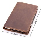 Leather Journal Cover Fits For Moleskine Large Hard Cover Notebook Handmade