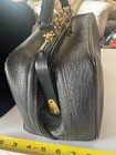 London Gorgeous Vintage Black  Doctor   s Bag Burgundy Anleather Interior  Classic