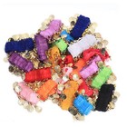 12 Pairs Belly Dance Wrist Ankle Cuff Arm Bracelet Gold Coins Hand Decoration Us