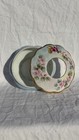 Vintage Blue   Floral Porcelain Hair Receiver