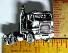 Semi Truck Pin Vintage Collectible Old Trucker Hat Pinback Trucking Memorabilia