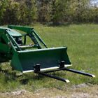 Titan Attachments Medium-duty 60  Clamp-on Pallet Forks With Adj Stabilizr