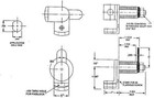 Locker Hasp  aka  Padlockable Cam Lock Hasp  For Locker  In Chrome Finish
