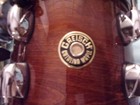 Gretsch 8  X 7  Maple Rack Tom Suspension Mount Drum Walnut Glaze Logo Drum Head