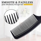 4pc Carbon Fiber Hair Comb Set Fine Wide Tooth Styling Combs For Men Women