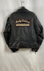 Vintage 90s Harley-davidson Men s Leather Motorcycle Jacket Black Biker 46