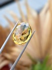 Certified Natural Citrine 9 33ct Yellow Oval Faceted Loose Gemstone 12x5 9mm