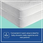 Secure Protect Waterproof Crib   Toddler Mattress Pads - 2pk