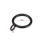 24pcs 1 Inch Inner Dia Metal Curtain Rings  For Curtain Rods Curtain Rings black