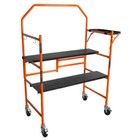 4 Ft  H Portable Rolling Scaffolding-500 Lbs  Capacity With Foldable Design-sa