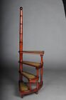Huge Antique Library Ladder step Ladder From The 20th Century  England
